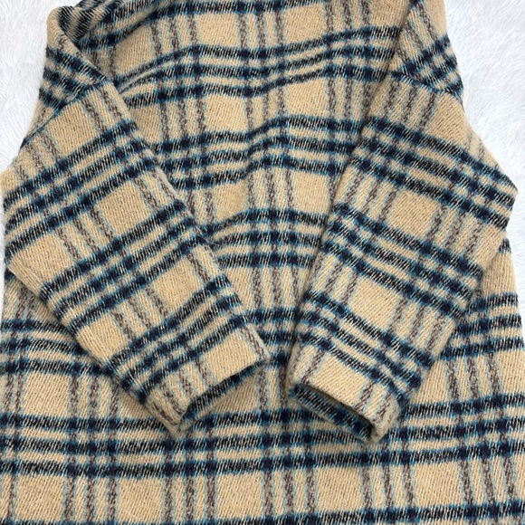 ba&sh Checkered Beige and Blue Jacket - Picture 16 of 16